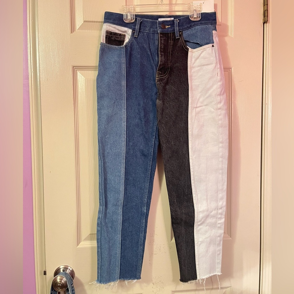 Daya by Zendaya Colorblock Jeans Size Small Great Condition